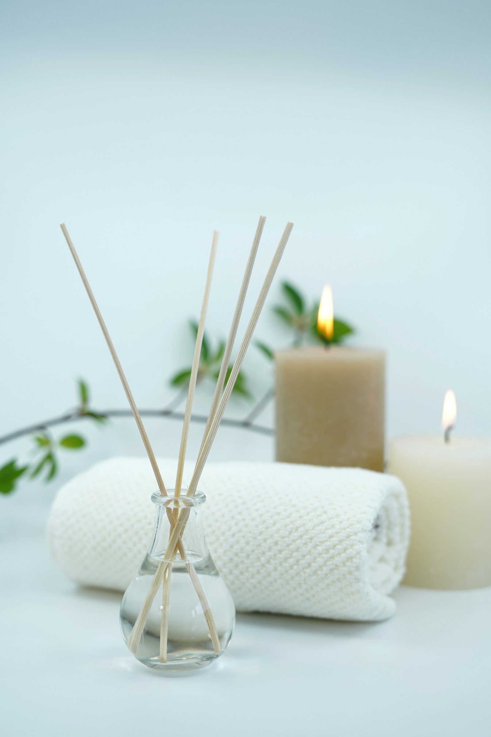 Velas y toalla